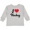 thumbnail image 3 of Inktastic I Love Hockey Girls Long Sleeve Toddler T-Shirt, 3 of 5