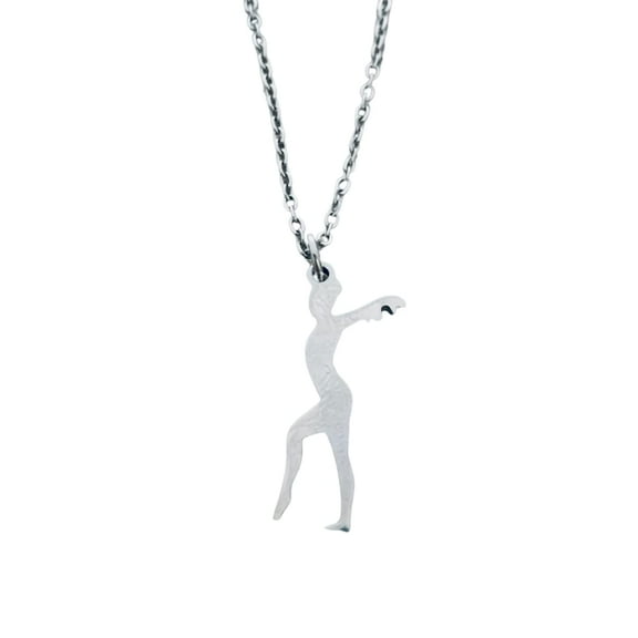 Gymnastics Charm Necklace, Gymnastics Jewelry - Gymnast Stainless Steel Necklace - Gift for Gymnast