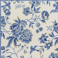 thumbnail image 3 of HomeRoots 353213 20 x 30 in. Polyester Ivory & Blue Area Rug, 3 of 7