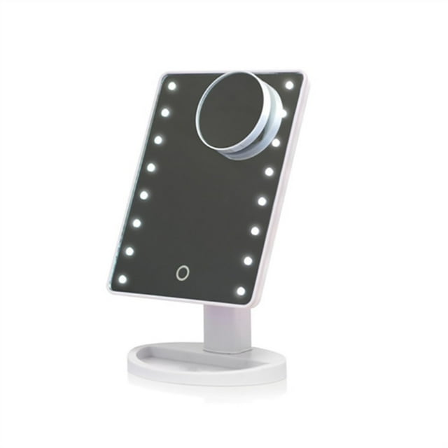 21 Led Make Up Light Magnifying Hd Class Eyelash Usb 3 Side Foldable Make Up Lamp Touchable Screen Dimming Led Mirror Light ,Widely Use