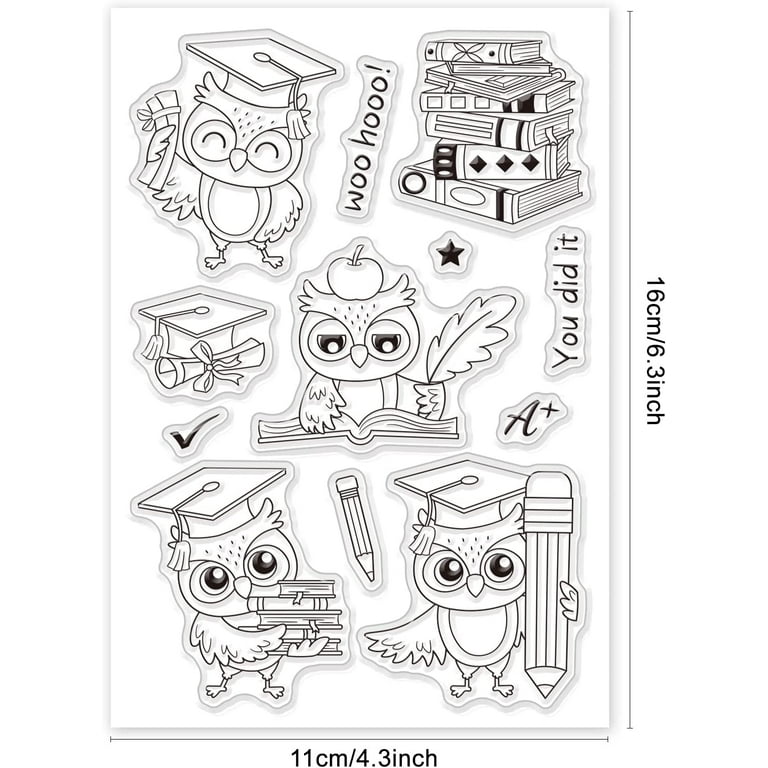 Funny Unicorn Transparent Clear Stamp Rubber Stamp and
