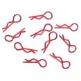 thumbnail image 2 of Estrela 10 piezas RC Car Shell Clip RShape Metal Body Clips Pasadores para 1/5 1/6 1/8 1/10 RC Car (Rouge) Rouge, 2 of 8