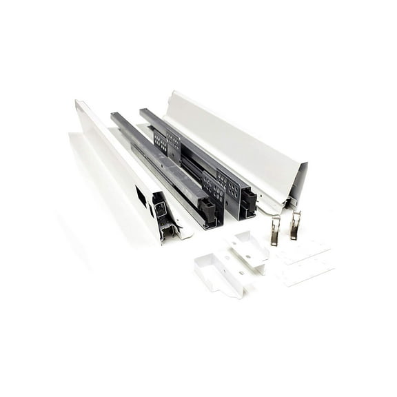 20 Inch Double Wall Drawer Set, Tandembox, Lower Drawer Set with *Full Extension *Soft/Self Close* 110 Lbs (1 Set)