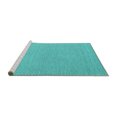 thumbnail image 2 of Ahgly Company Machine Washable Indoor Rectangle Abstract Turquoise Blue Contemporary Area Rugs, 2' x 3', 2 of 4