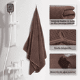 thumbnail image 2 of Toallas De Baño Completo Grande 70 × 140 cm, Color Marrón, 2 of 5