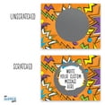thumbnail image 5 of My Scratch Offs Orange Zig Zag Teacher Rewards Blank DIY Scratch Off Note Cards & Stickers, 50 Pack, 5 of 8