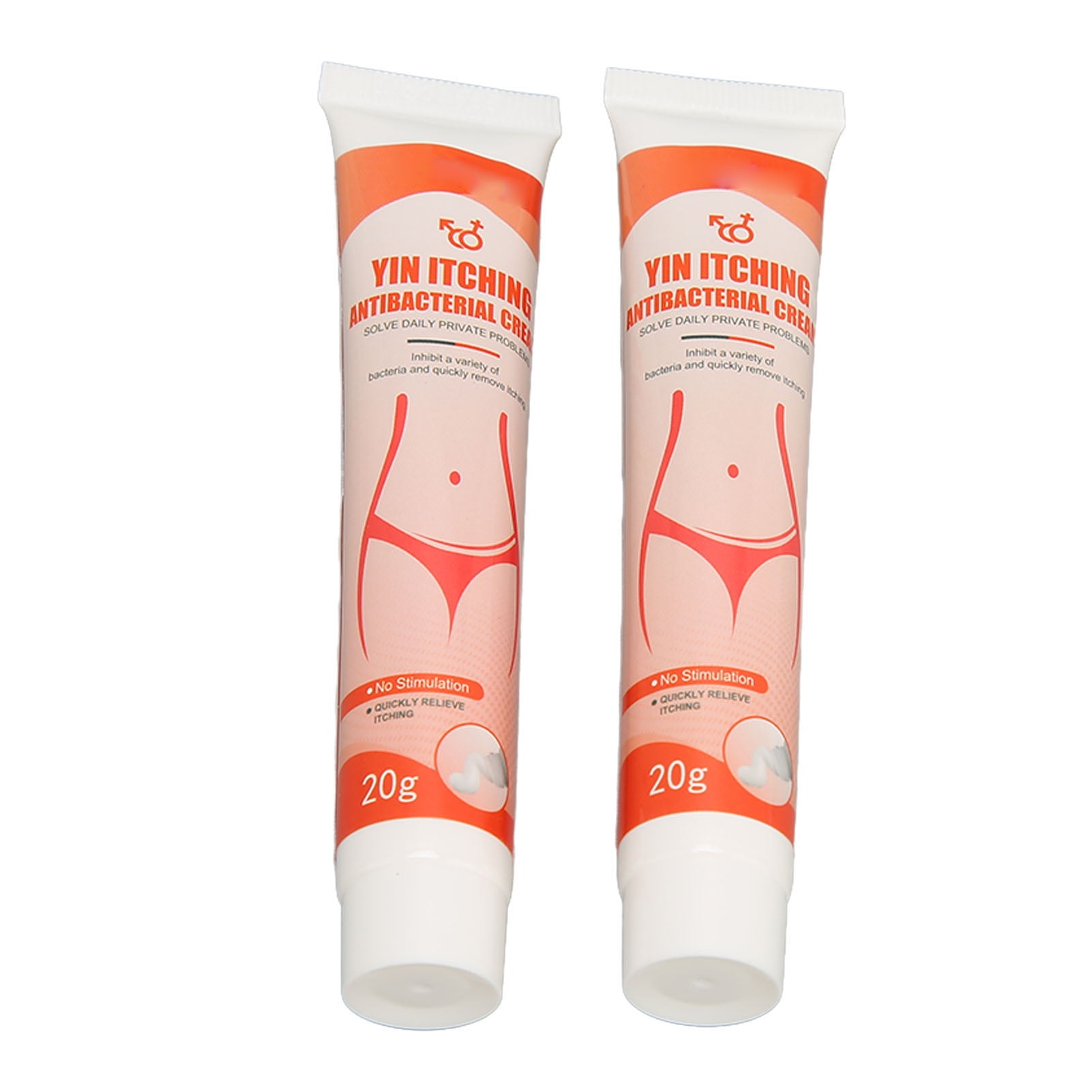 FitBest 2Pcs 20g Private Part Itching Cream Efficient Anti Itch Women