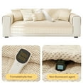 thumbnail image 2 of LCXmlly Heat-retaining Sofa Cushion Thick Plush Sofa Cushion Cover Non Slip Design Lace Patchwork Non Fading Universal Fit, 2 of 9