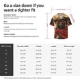 thumbnail image 5 of Rateoe Western French Bulldog Cowboy Pattern Men's Short Sleeve Classic Shirt, Casual Short-Sleeved Shirt, Lightweight Summer Shirt, Cuban Collar Shirt,Button-Front Shirt-Small, 5 of 5