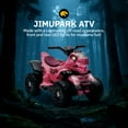 thumbnail image 4 of JIMUPARK 12V Dinosaur Ride on ATV, Four Wheeler Electric Car for Kids, LED Lights, Bluetooth and Microphone Interface, Power Display, Safe Driving, Outdoor Toys for Boys and Girls Ages 1-6, Pink, 4 of 9