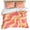 Yellow, variant on 3 Piece Pink Orange Duvet Cover Set California King, Microfiber Comforter/Quilt Cover with Corner Ties and 2 Pillowcases, Art Abstract Modern Geometric All Season Soft Bedding with Zipper Closure
