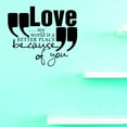 thumbnail image 1 of Custom Decals PRICE REDUCED Love... My World Is A Better Place Because Of You. Wall Art Size: 16 Inches x 16 Inches, 1 of 1
