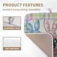 thumbnail image 3 of Easter Drying Mat for Kitchen Counter - 16x18 In, Multi-color (Buffalo Plaid), Microfiber & Composite Sponge, Cute Bunny Pattern, Absorbent Dish Drainer Mat, 3 of 7