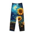 thumbnail image 6 of Daiia Vintage Starry Sky Sunflower Men's Sleep Pant with Pockets and Drawstring,Pajama Pants-X-Large, 6 of 9