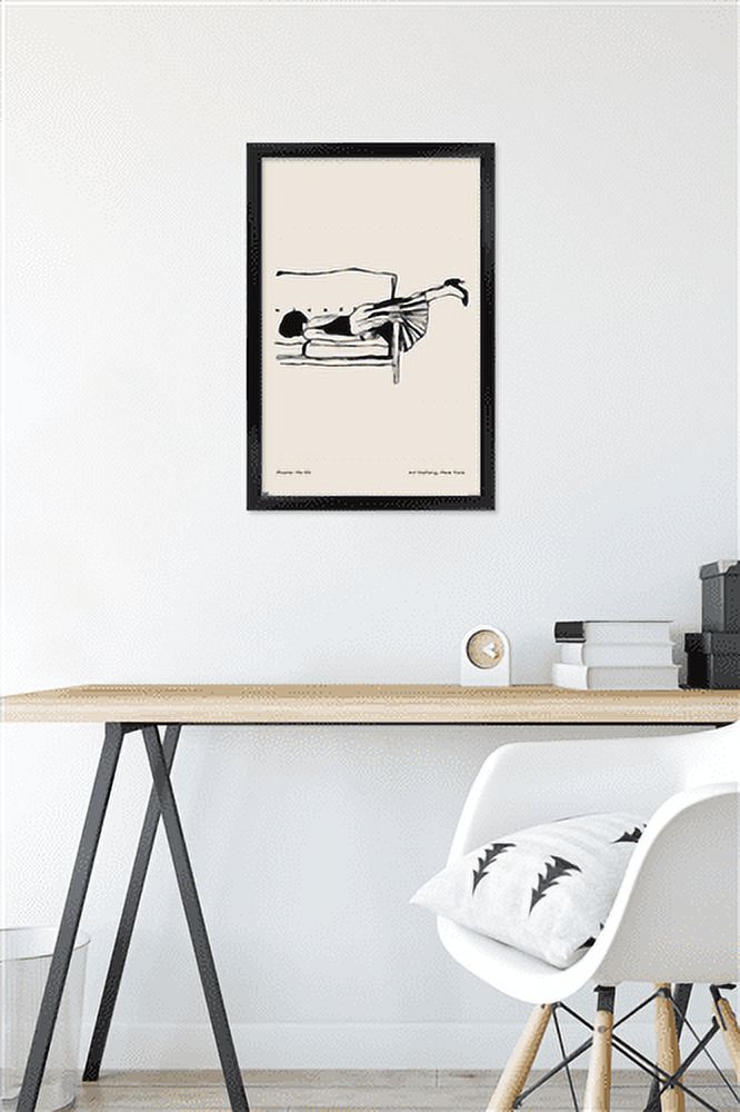 Rough Day No 01 Wall Poster, 14.725" x 22.375" Framed