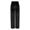 thumbnail image 5 of Bibifish Womens Pants Autumn Winter Casual Long Straight Velvet Pants Spring Summer Soft Casual Comfortable Warm Trousers With Pockets, 5 of 6