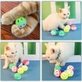 thumbnail image 2 of 18-Pack Cat Toy Balls with Bells 1.58 Inch Plastic Kitten Chase Toy Jingle Bell Balls for Cat Indoor Training By PULMCheerger, 2 of 7
