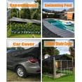 thumbnail image 6 of 90% Black Heavy Duty Shade Cloth for Garden - 3 Ft X 10 Ft Sun Shades Netting Outdoor Patio with Grommets, Shade Tarp Cover for Plant,Porch Screen,Pergola,Greenhouse,Swimming Pool, 6 of 8