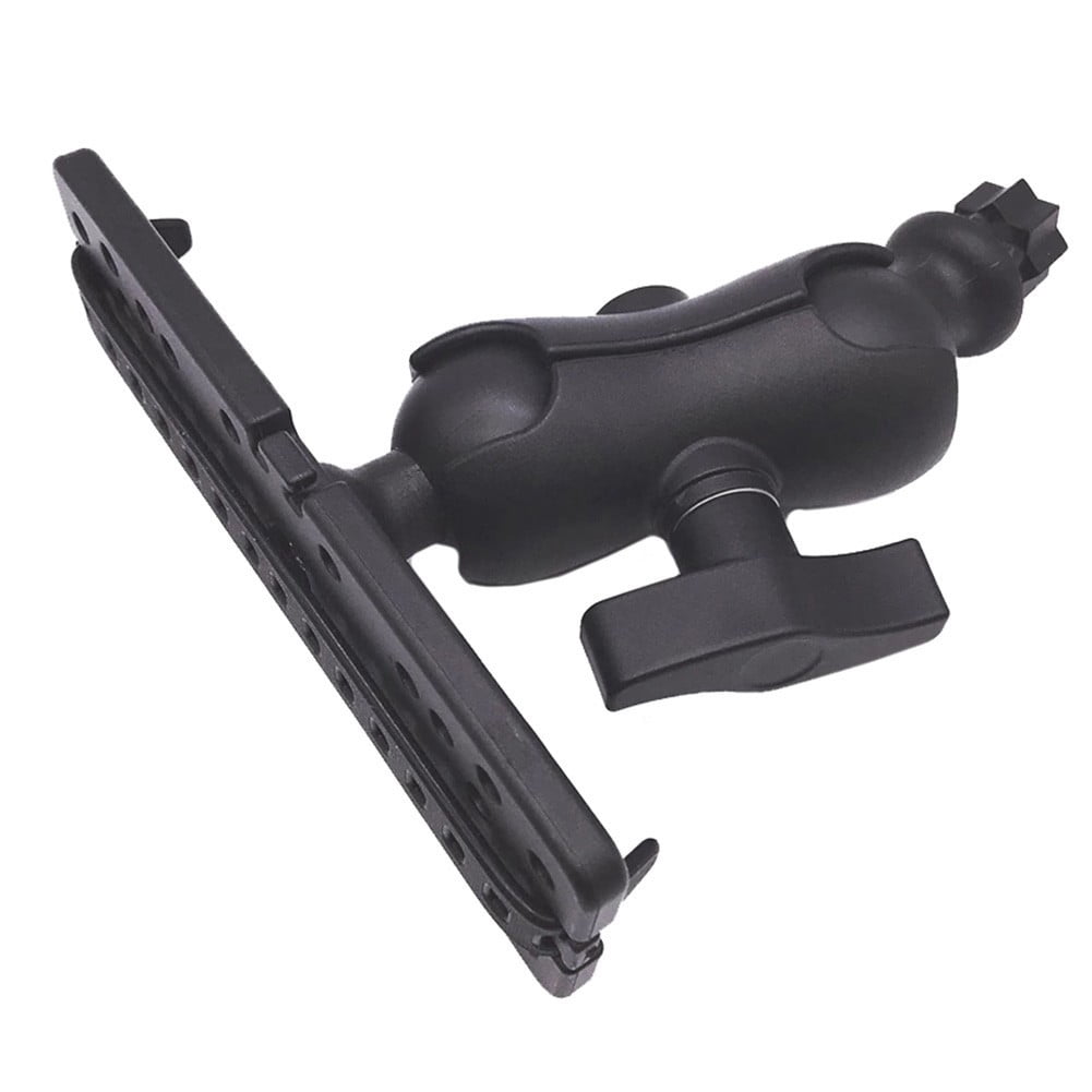 YAAQII for Kayak Fish Finder Mount Bracket Accessory - for General Adjustable Holder for Navigation Devices, Large Ball Design, Smooth Motion Range, DIY Base Socket, Black Nylon & Silicone