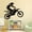 Black, variant on TERGAYEE Wall Stickers 53cm*60cmMotorbike Motocross Wall Stickers Art Room Removable Decals Wall Decor