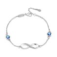 thumbnail image 1 of Pulsera de corazón infinito Zefei Wu para MUJER plata regalo de Navidad y Día de La Madre, 1 of 4