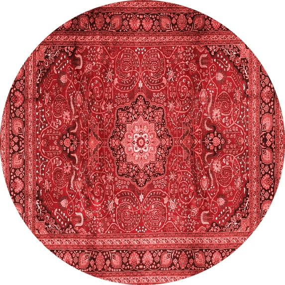 Ahgly Company Indoor Round Persian Red Traditional Area Rugs, 3' Round
