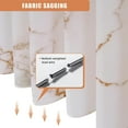 thumbnail image 4 of Extra Large Shower Curtain for Bathroom, Marble Shower Curtains,Waterproof & Anti-Rust Grommet (72x84 inch, Dark Gold), 4 of 6