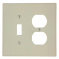 thumbnail image 1 of Duplex Device Combination Wallplate, Midway Size - Ivory, 1 of 1