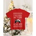 thumbnail image 4 of Tstars Boys I Paused My Game to Be Here Holiday Xmas Funny Christmas Gift Youth T Shirt, 4 of 6