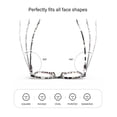thumbnail image 5 of 3-Pack Women Reading Glasses with Blue Light Blocking and Anti-Glare Features +2.50, 5 of 7