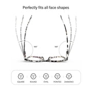 3-Pack Women Reading Glasses with Blue Light Blocking and Anti-Glare Features +2.50