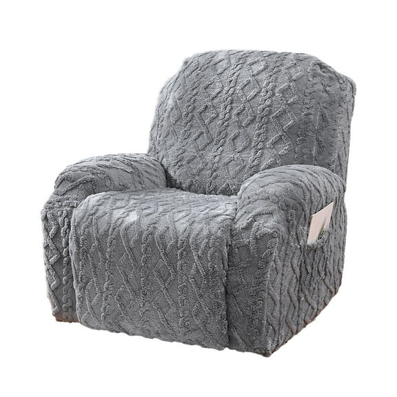 Recliner Chair Covers, Geometric Jacquard Plush Recliner Slipcovers,Sofa Covers