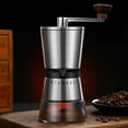 thumbnail image 2 of Hand Coffee Mill Stainless Steel Hand Coffee Grinder Ceramic Burr with Hand Crank Detachable for Home/Office/Camping/Traveling, 2 of 6