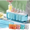 thumbnail image 1 of Moldes para polos 6 piezas - moldes reutilizables para hielos con palos, liberación fácil sin BPA para helados y paletas de fruta caseras, 1 of 8