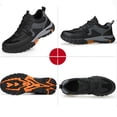 thumbnail image 4 of safety trainers steel toe cap work shoes sneakers mesh fashionable lightweight comfortable breathable anti smash non slip puncture proof power workshop construction site machine made travel climbing, 4 of 8