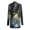 thumbnail image 6 of GaThRRgYP Party Perfect Duster Cardigan Comfort Wear,Women's Fashion Halloween Printed Long Sleeved Cardigan Jacket Gray XL, 6 of 6