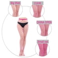 thumbnail image 4 of Medias de red de cintura alta para mujer, pantimedias transparentes de cintura alta (talla única), 4 of 5