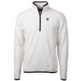 thumbnail image 2 of Men's Cutter & Buck  Oatmeal Notre Dame Fighting Irish Alumni Logo Cascade Eco Sherpa Fleece Quarter-Zip Pullover Jacket, 2 of 3