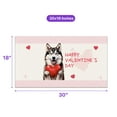 thumbnail image 5 of Happy Valentine's Day Siberian Husky Brings Love Heart Doormat Husky Dog Lover Gifts Indoor Outdoor Welcome Mat - 02028, 5 of 5