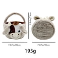 thumbnail image 3 of Jierger Cow Basket Bags, Plush Buckets with Plush EarTote, Gift Bags for Cow Theme, Candy Gifts Storage and Home Decorations, Cute Animal Shaped Baskets, 3 of 9