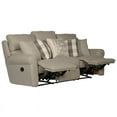 thumbnail image 5 of Catnapper Eastland Lay Flat Reclining Sofa in Gray Fabric with Accent Pillows, 5 of 14