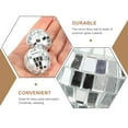 thumbnail image 2 of Masteelf 12Pcs Silver Disco Balls Glass Room Decoration For Disco And Party Themes, 2 of 11