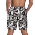 thumbnail image 4 of Goofa Lilies Flowers Printed Men's Swim Trunks Board Shorts Quick Dry Mens Swimming Trunks with Compression Liner,Breathable Fit Hawaii Beach Shorts-Medium, 4 of 9