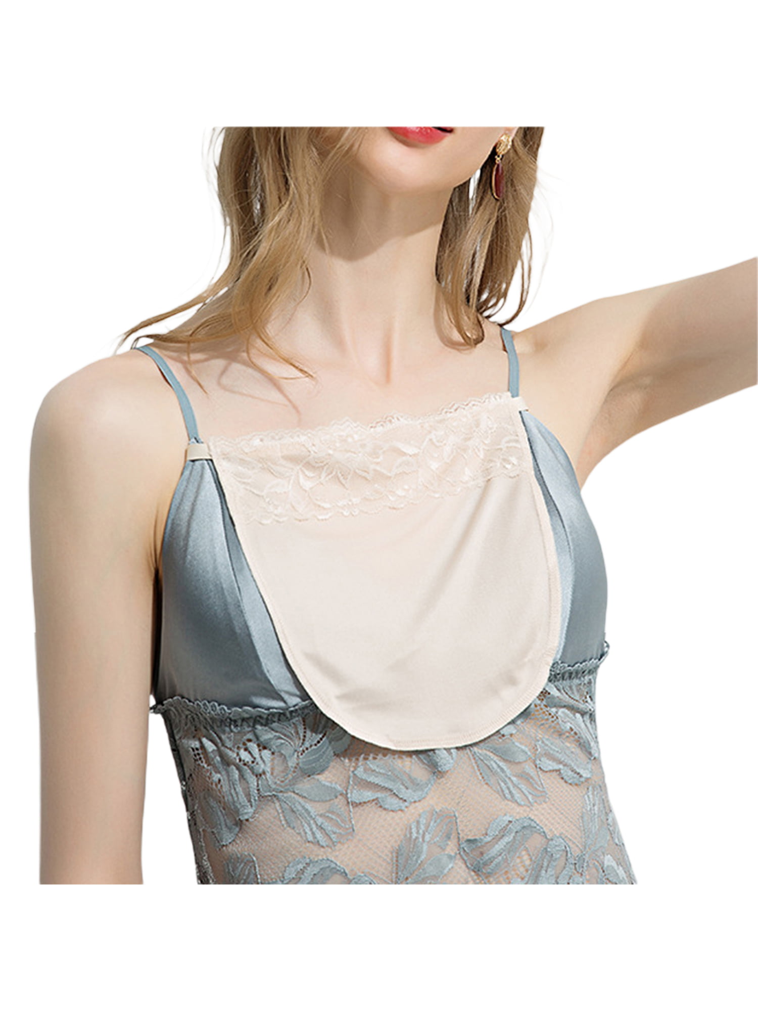 Pack of 14 NEW Mock Camisole Clip-on Snappy Cami with Lace Overlay Modesty Panel 