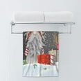 thumbnail image 2 of AOYEGO Christmas Gnome Hand Towels Winter Scandinavian Dwarf Tomte Let It Snow Gift Towel Highly Absorbent Soft Towel Kitchen Bath Decor for Women Men 15x30 Inch, 2 of 11