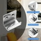 thumbnail image 3 of Uxcell 10 Pcs Soporte de Azulejos de Acero Inoxidable Color Plata Ancho Interior 0.79", 3 of 7