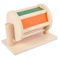 thumbnail image 1 of Tambour Sensoriel Montessori Rotatif en Bois Textile Instrument Éducatif pour Bébé, 1 of 6