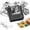 black, variant on PM290C Portable Sticker Printer, inkless Bluetooth mini printer with 3 paper rolls. For notes, journaling, DIY. Ideal gift for school, office, Christmas. Black