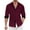 Wine, variant on BXINGOHAI Men's Long Sleeve Slim Fit Casual Shirts Contrast Collar and Convertible Cuffs Dress Shirt Navy,S