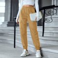 thumbnail image 2 of WENWU Womens Pants Ladies Casual Pants Khaki Baggy Pants Comfortable Pants for Women for Work Wide Leg Trousers Women Fall Pants, 2 of 9